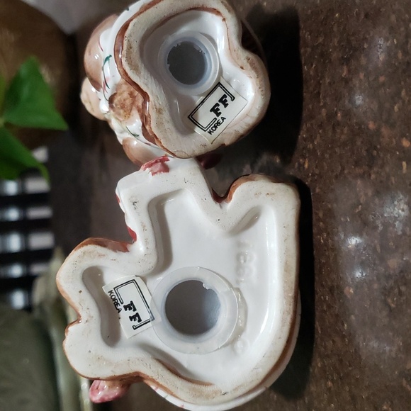 1991 Fitz and Floyd Christmas Bears Salt and Pepper Shakers Winter Holiday - Picture 4 of 4